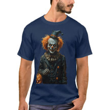 Palhaço Esqueleto Gótico de Halloween com Jack-O-L