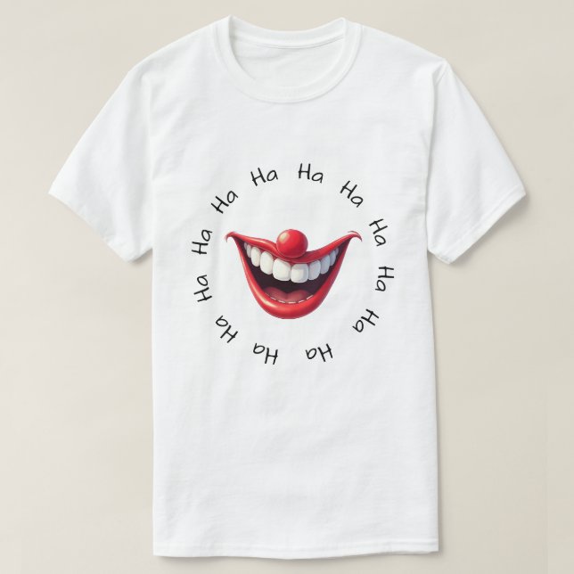 Camiseta Palhaço Funny Ha Ha (Frente do Design)