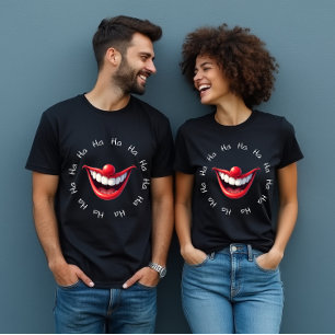 Camiseta Palhaço Funny Ha Ha