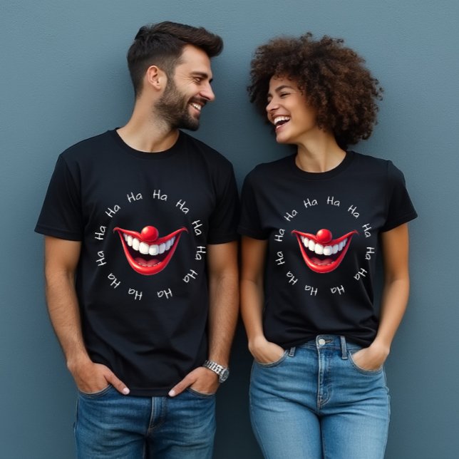 Camiseta Palhaço Funny Ha Ha (Laughing cures ALL!)