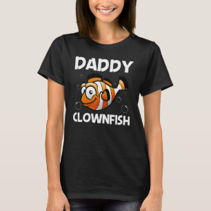 Camiseta Palhaço Legal Para Homens Pai Peixe Palhaço Do Mar