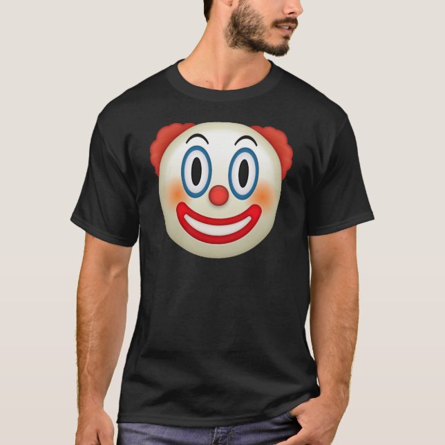 Camiseta Palhaço louco Emoji (Frente)