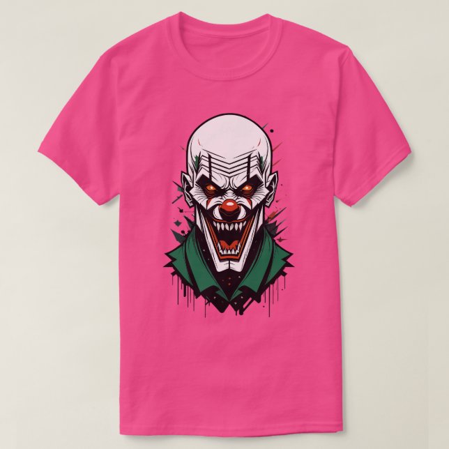 Camiseta Palhaço Mau branco (Frente do Design)