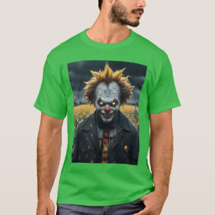 Camiseta palhaço mau um monstro de um milharal horror sombr