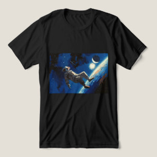 Camiseta "Palhaço No Espaço" pintura a óleo