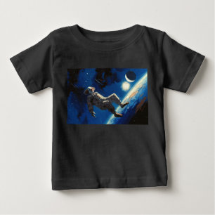 Camiseta "Palhaço No Espaço" pintura a óleo