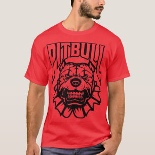Camiseta Palhaço Pitbull, Rosto De Cachorro, Dono De Cachor