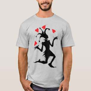 Camiseta Palhaço Sinistro Brincando com Corações