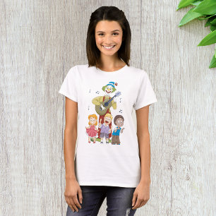 Camiseta Palhaço Tocando Violão