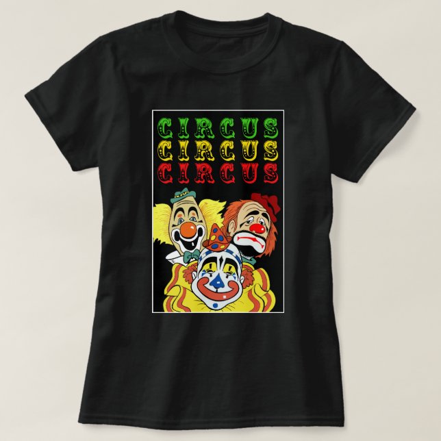 Camiseta Palhaços de circo #2 (Frente do Design)