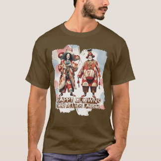 Camiseta Palhaços de circo japoneses engraçados e malvados,