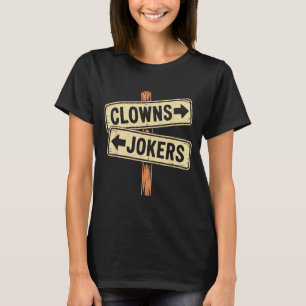 Camiseta Palhaços de direção vintage à esquerda, coringas à