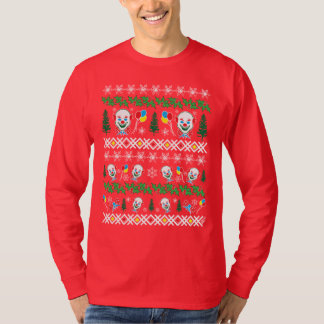 Camiseta Palhaços de Natal de Férias Feias