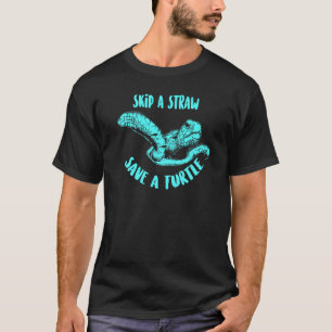 Camiseta Palheta legal Salva Tartaruga Engraçada Plástica L