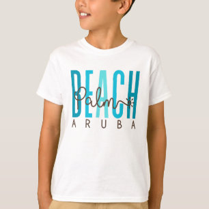 Camiseta Palm Beach Aruba (Oceano)