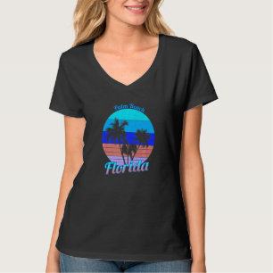 Camiseta Palm Beach Flórida Palmeiras Tropicais Retrô Vacat