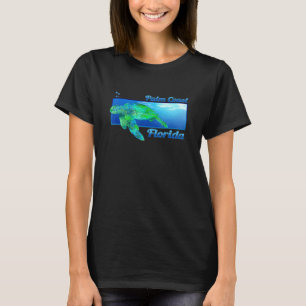 Camiseta Palm Coast Florida Nadando Tartaruga