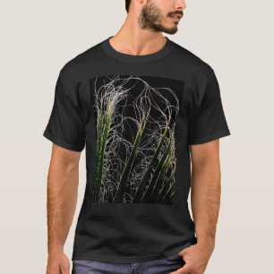 Camiseta Palm Frond Close Up Fotografia Abstrato