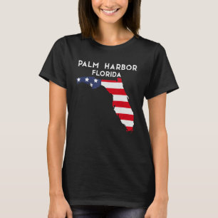 Camiseta Palm Harbor Florida EUA State America Viagem Flori