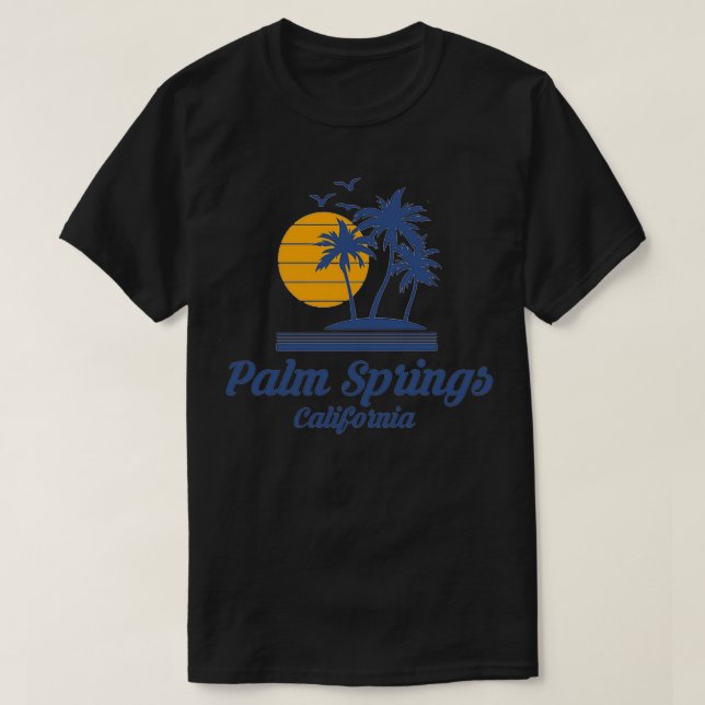 Camiseta Palm Primavera California CA State Beach Cali SoCa (Frente do Design)