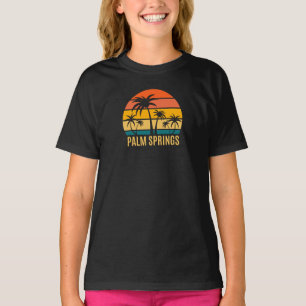 Camiseta Palm Primavera Sunset E Palm Trees Beach T Shirt