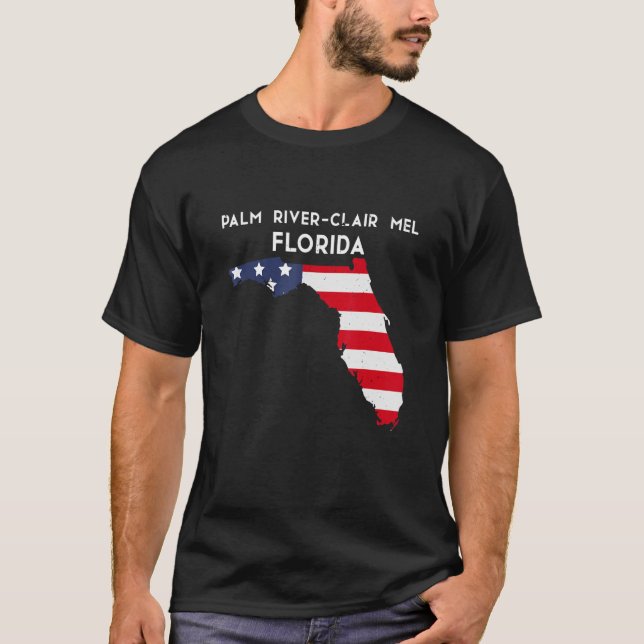 Camiseta Palm River Clair Mel Florida Estados Unidos Améric (Frente)