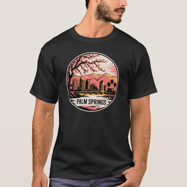 Camiseta Palm Springs Cidade Califórnia EUA (Frente)