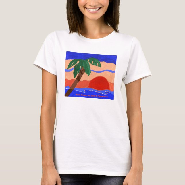 Camiseta Palm Sunset (Frente)