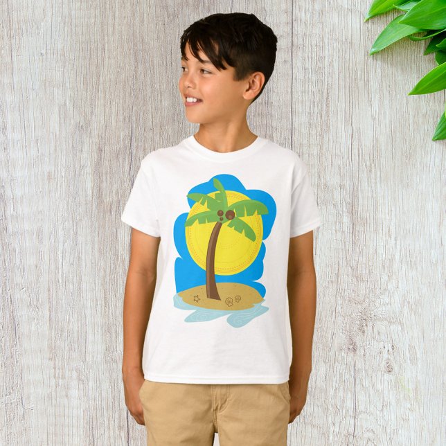 Camiseta Palm Tree Beach (Criador carregado)