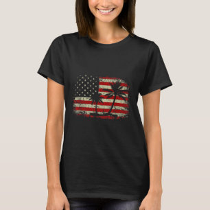 Camiseta Palm Tree Comma La Kamala Harris Para O Presidente