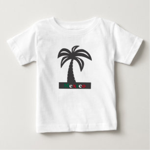 Camiseta Palm Tree (Férias do México) - Baby Fine Jersey 