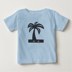 Camiseta Palm Tree (Férias do México) - Baby Fine Jersey
