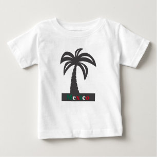 Camiseta Palm Tree (Férias do México) - Baby Fine Jersey T-