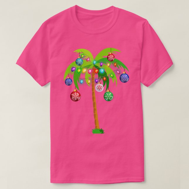 Camiseta Palm Tree Funny Hawaii Beach Trop (Frente do Design)
