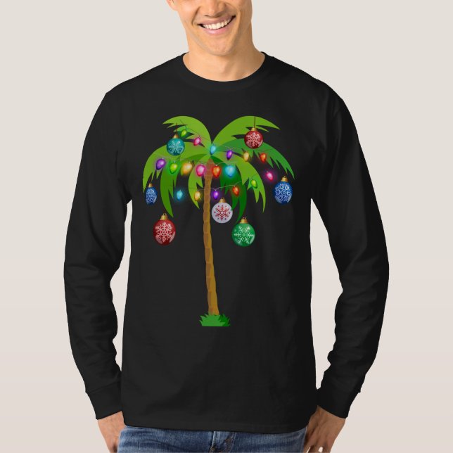 Camiseta Palm Tree Funny Hawaii Beach Trop (Frente)