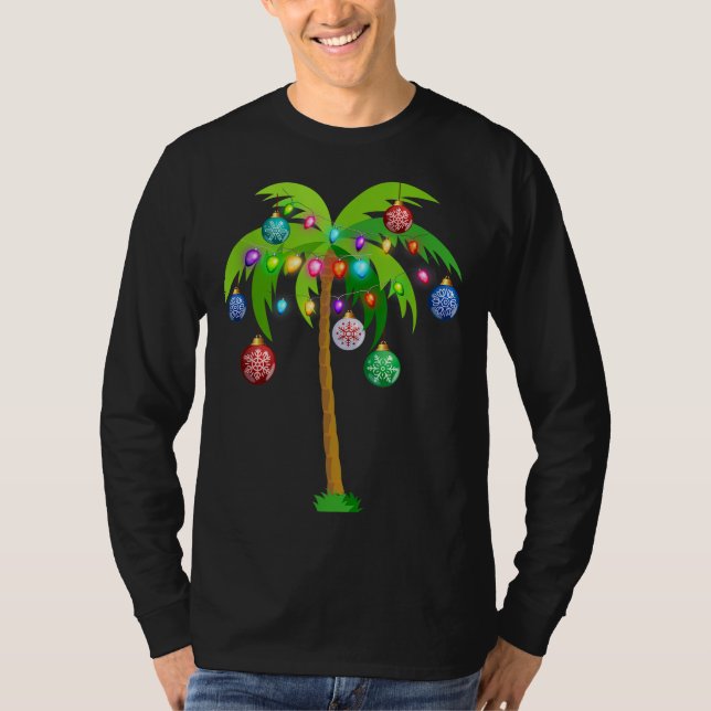 Camiseta Palm Tree Funny Hawaii Beach Trop (Frente)