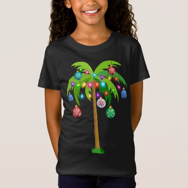 Camiseta Palm Tree Funny Hawaii Beach Trop (Frente)