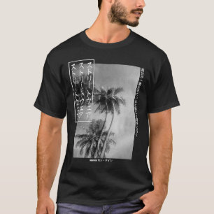 Camiseta Palm Tree Japonês Streetwear Graphic