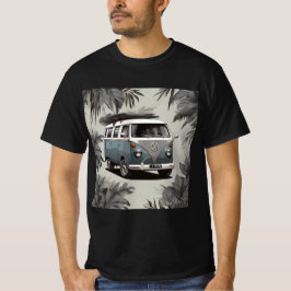 Camiseta "Palm Tree Kombi Shirt - Coastal Vintage Van Lover