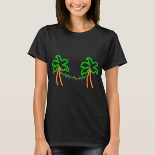 Camiseta Palm Tree Neon Horário de Natal