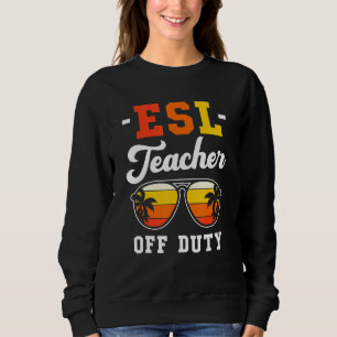 Camiseta Palm Tree Retro Style Tropical Beach ESL Professor