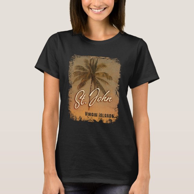 Camiseta PALM TREE Ruas John Virgin Islands (Frente)