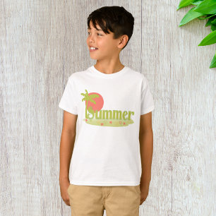 Camiseta Palm Tree Summer com Sun e Beach