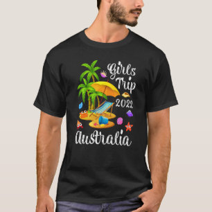 Camiseta Palm Tree Summer Vacation Girls Trip 2022 Australi