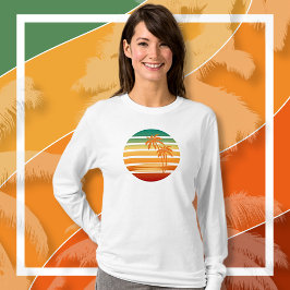 Camiseta Palm Tree Sun Long Sleeve
