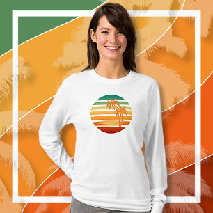 Camiseta Palm Tree Sun Long Sleeve