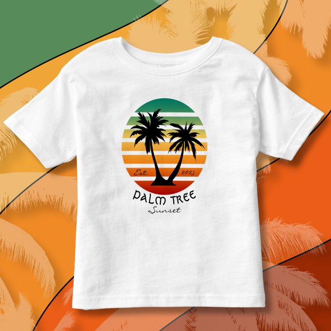 Camiseta Palm Tree Sunset (Palm Tree Sunset T-Shirt)