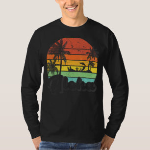 Camiseta Palm Tree Vintage Retro Summer Vacage Hawaii Alo