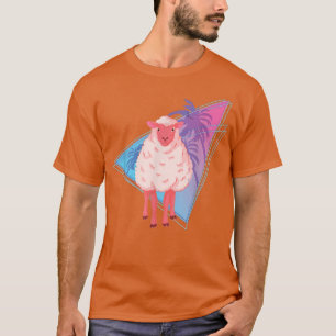 Camiseta Palm Trees 90s Vaporwave Art Fazenda Animal Farmer