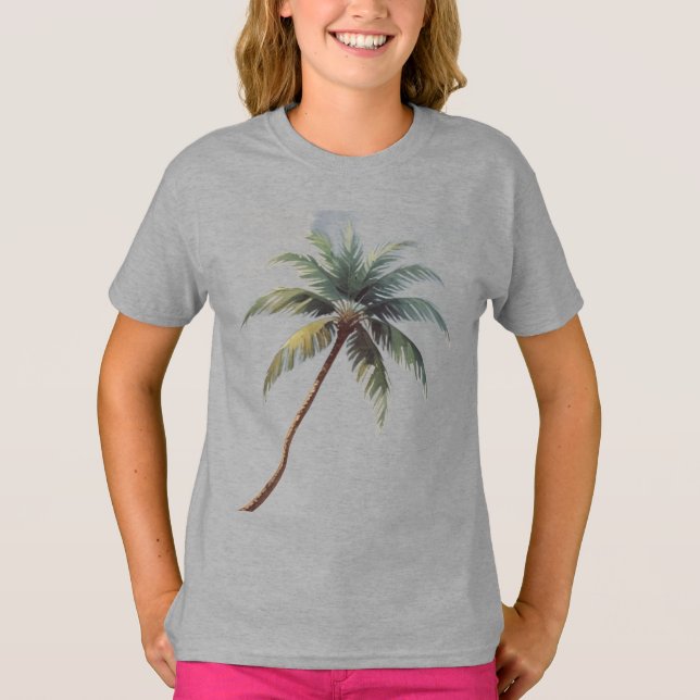 Camiseta Palm Trees Hawaiian Travel Honolulu  (Frente)